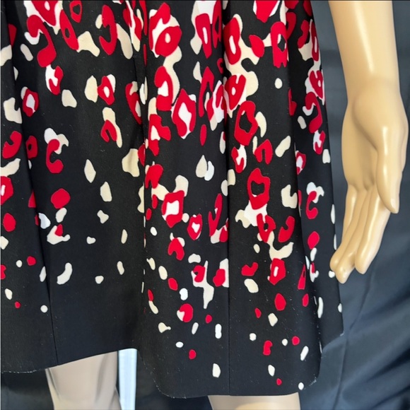 Calvin Klein Red and Black Patterned Mini Dress - Picture 10 of 14